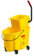 WaveBrake 35 Quart Mop Bucket and Wringer System - USA Tool & Supply