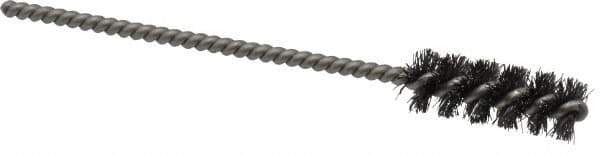 Weiler - 3/8" Diam Helical Steel Tube Brush - 0.006" Filament Diam, 1" Brush Length, 3-1/2" OAL, 1/8" Diam Stainless Steel Shank - USA Tool & Supply