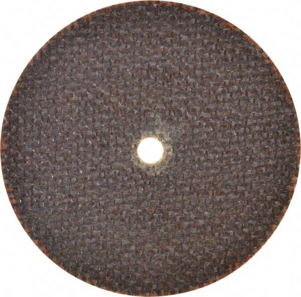 Norton - 3" 60 Grit Aluminum Oxide Cutoff Wheel - 0.06" Thick, 1/4" Arbor, 25,465 Max RPM, Use with Die Grinders - USA Tool & Supply