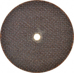 Norton - 3" 60 Grit Aluminum Oxide Cutoff Wheel - 0.06" Thick, 1/4" Arbor, 25,465 Max RPM, Use with Die Grinders - USA Tool & Supply
