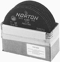 Made in USA - 7" 46 Grit Aluminum Oxide Cutoff Wheel - 3/32" Thick, 1-1/4" Arbor, 5,184 Max RPM, Use with Stationary Tools - USA Tool & Supply