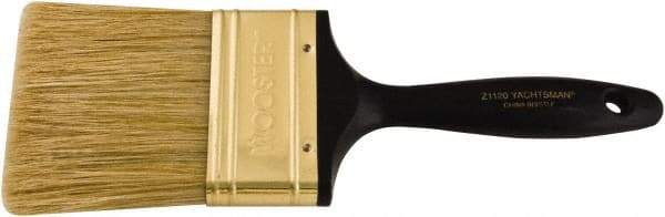 Wooster Brush - 3" Flat Hog Varnish Brush - 2-15/16" Bristle Length, 6-1/4" Plastic Beavertail Handle - USA Tool & Supply