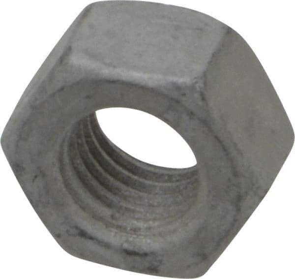 Armor Coat - 5/16-24 UNF Steel Right Hand Hex Nut - 1/2" Across Flats, 17/64" High, Armor Coat Finish - USA Tool & Supply