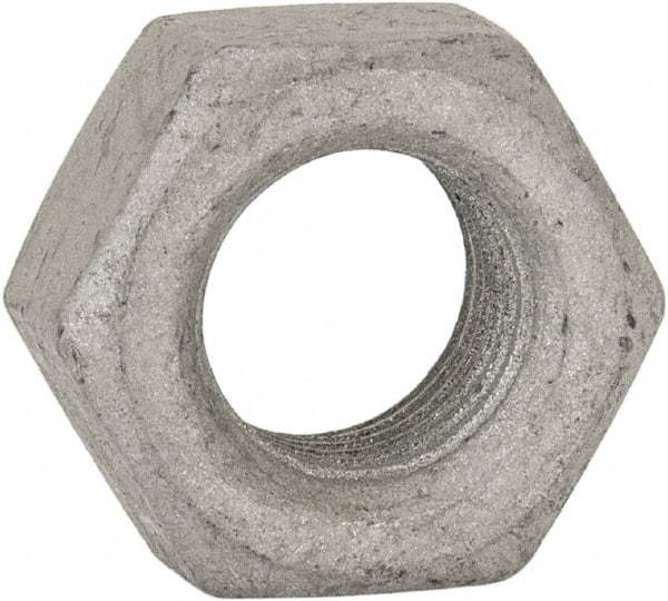 Armor Coat - 7/16-20 UNF Steel Right Hand Hex Nut - 11/16" Across Flats, 3/8" High, Armor Coat Finish - USA Tool & Supply