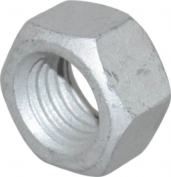 Armor Coat - 5/8-11 UNC Steel Right Hand Hex Nut - 15/16" Across Flats, 35/64" High, Armor Coat Finish - USA Tool & Supply