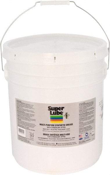 Synco Chemical - 30 Lb Pail Synthetic General Purpose Grease - Translucent White, Food Grade, 450°F Max Temp, NLGIG 2, - USA Tool & Supply
