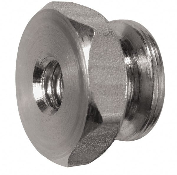 Electro Hardware - #8-32 UNC Thread, Uncoated, Grade 303 Stainless Steel Hex Thumb Nut - USA Tool & Supply
