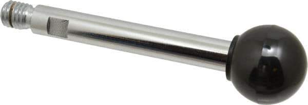 Gibraltar - 1/2-13 Stem, 1-3/8" Knob Diam, 9/16" Shaft Diam, Gear Lever Arm with Ball Knob - 5/8" Thread Length, 5" Handle Length, Steel Shaft, Phenolic Knob - USA Tool & Supply