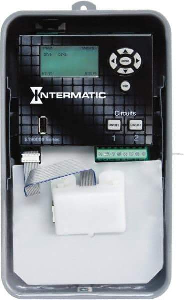 Intermatic - 365 Day Astronomical Outdoor Digital Electronic Timer Switch - 4,000 On/Off, 120 to 277 VAC, 50/60 Hz, - USA Tool & Supply