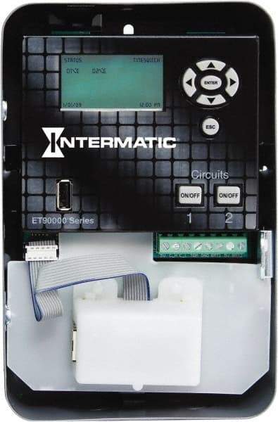 Intermatic - 365 Day Astronomical Indoor Digital Electronic Timer Switch - 4,000 On/Off, 120 to 277 VAC, 50/60 Hz, - USA Tool & Supply