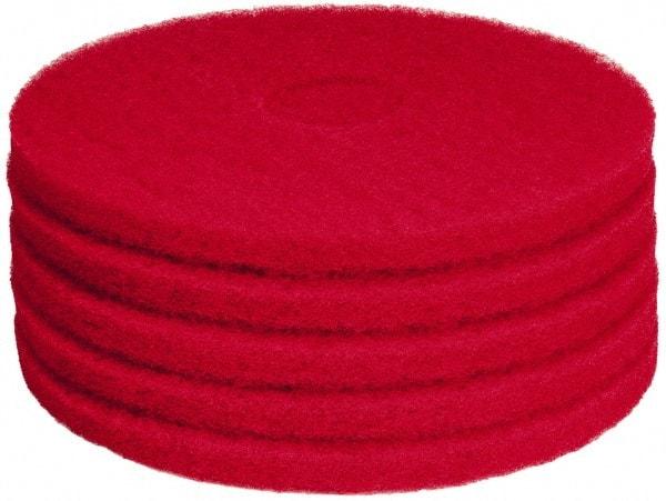 PRO-SOURCE - Polishing Pad - 15" Machine, Red Pad, Polyester - USA Tool & Supply