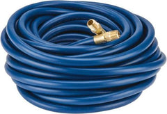 Continental ContiTech - 1/4" ID x 1/2" OD 50' Long Multipurpose Air Hose - MNPT x MNPT Ends, 300 Working psi, -10 to 158°F, 1/4" Fitting, Blue - USA Tool & Supply