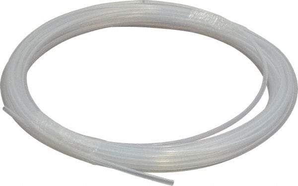 Parker - 1/8" ID x 3/16" OD, 1/32" Wall Thickness, 50' Long, PTFE FEP Tube - Natural, 196 Max psi - USA Tool & Supply