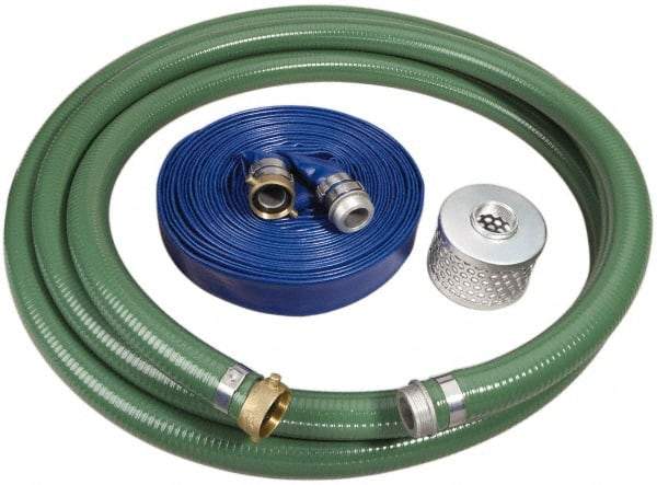 Alliance Hose & Rubber - Suction and Discharge Pump Hose Kits - For Use with 1-1/2 Inch Pumps - USA Tool & Supply