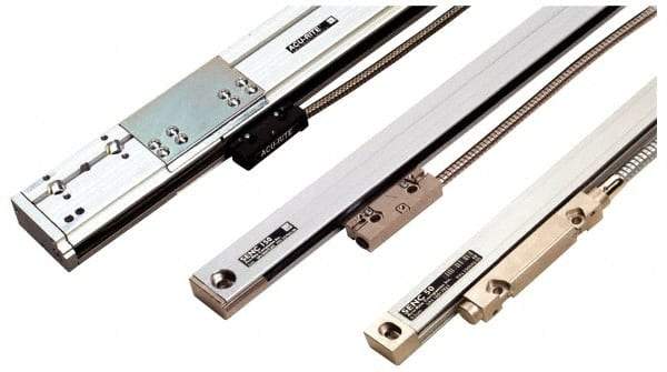 Acu-Rite - 100" Max Measuring Range, 1 µm Resolution, 106-3/8" Scale Length, Glass DRO Linear Scale - 3 & 5 µm Accuracy, IP53, IP64, 32.81' Cable Length, 0 to 50°C, Series SENC 150 - USA Tool & Supply