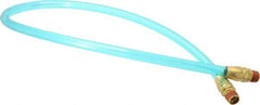 Coilhose Pneumatics - 3/8" ID 3' Long Lead-In Whip Hose - MNPT Swivel x MNPT Swivel Ends, 140 Working psi, -20 to 165°F, 3/8" Fitting, - USA Tool & Supply