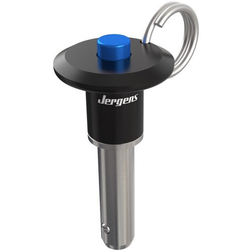 3/8″ Pin Diameter, 3″ Grip Length, Button Handle Kwik-Lok Pin, 17-4 PH Stainless Steel