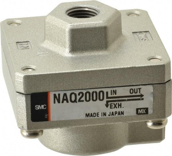 SMC PNEUMATICS - 1/8" NPTF Quick Exhaust Valve - 7 to 150 psi - USA Tool & Supply