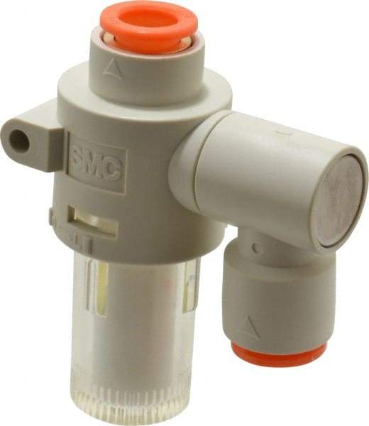 SMC PNEUMATICS - 3/8" Vacuum Suction Filter - 2.7 SCFM - USA Tool & Supply