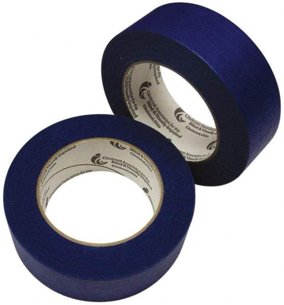 Ability One - 2" x 60 Yds Blue Duct Tape - 9 mil, Rubber Adhesive - USA Tool & Supply