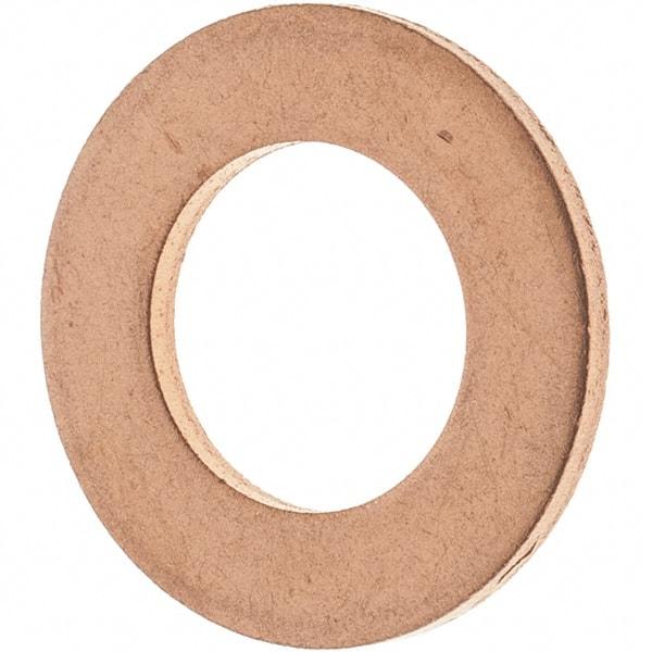 Value Collection - 7/16 SAE, 15/32" ID x 13/16" OD Oil Drain Plug Gasket - 1/16" Thick, Copper - USA Tool & Supply