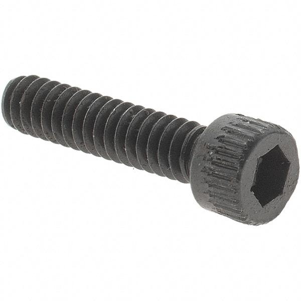 Value Collection - #4-40 UNC Hex Socket Drive, Socket Cap Screw - Alloy Steel, Black Oxide Finish, Fully Threaded, 1/2" Length Under Head - USA Tool & Supply