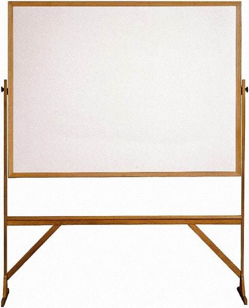 Ghent - 72" High x 53" Wide Reversible Dry Erase Board - Acrylate, 23-1/2" Deep - USA Tool & Supply
