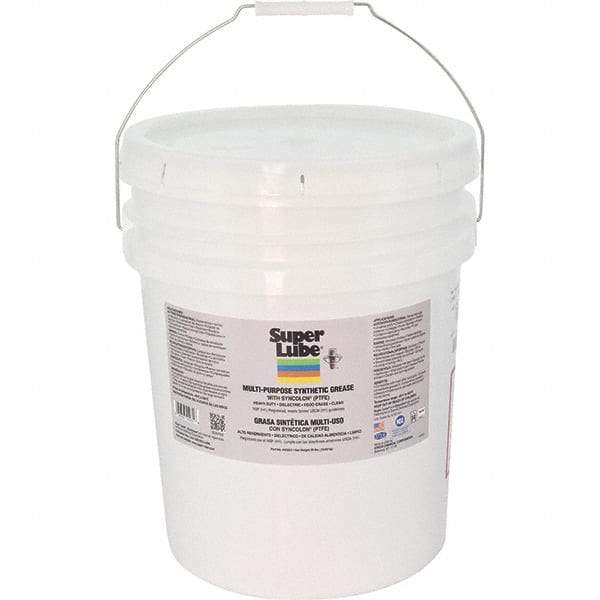 Synco Chemical - 30 Lb Pail Synthetic General Purpose Grease - Translucent White, Food Grade, 450°F Max Temp, NLGIG 1, - USA Tool & Supply