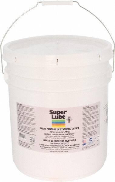 Synco Chemical - 30 Lb Pail Synthetic General Purpose Grease - Translucent White, Food Grade, 450°F Max Temp, NLGIG 2, - USA Tool & Supply