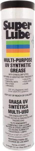 Synco Chemical - 14.1 oz Cartridge Synthetic Grease Cartridge - Translucent White, Food Grade, 450°F Max Temp, NLGIG 2, - USA Tool & Supply