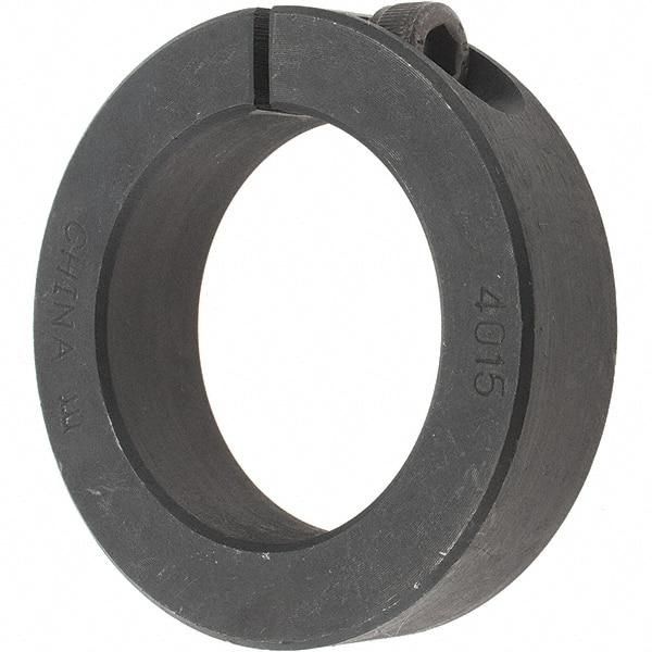 Value Collection - 40mm Bore, Steel, One Piece Clamp Collar - 2-3/8" Outside Diam - USA Tool & Supply