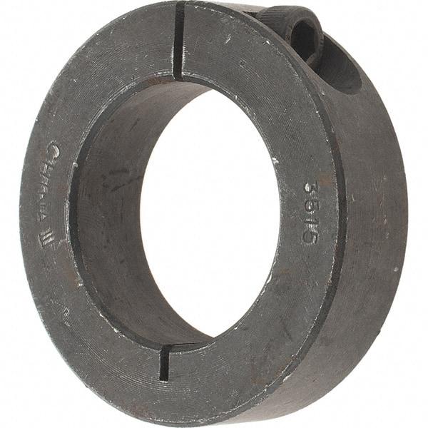 Value Collection - 35mm Bore, Steel, One Piece Clamp Collar - 2-1/4" Outside Diam - USA Tool & Supply