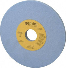 Norton - 7" Diam x 1-1/4" Hole x 1/2" Thick, L Hardness, 60 Grit Surface Grinding Wheel - Aluminum Oxide, Type 1, Medium Grade, 3,600 Max RPM, No Recess - USA Tool & Supply