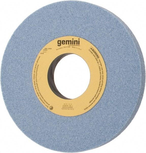 Norton - 10" Diam x 3" Hole x 1" Thick, J Hardness, 46 Grit Surface Grinding Wheel - Aluminum Oxide, Type 1, Coarse Grade, 3,250 Max RPM, No Recess - USA Tool & Supply