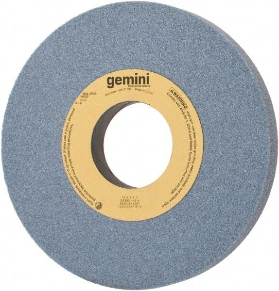 Norton - 10" Diam x 3" Hole x 1" Thick, K Hardness, 46 Grit Surface Grinding Wheel - Aluminum Oxide, Type 1, Coarse Grade, 3,250 Max RPM, No Recess - USA Tool & Supply