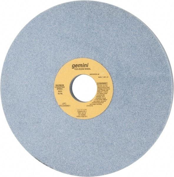 Norton - 8" Diam x 1-1/4" Hole x 1" Thick, J Hardness, 60 Grit Surface Grinding Wheel - Aluminum Oxide, Type 5, Medium Grade, 3,600 Max RPM, One-Side Recess - USA Tool & Supply