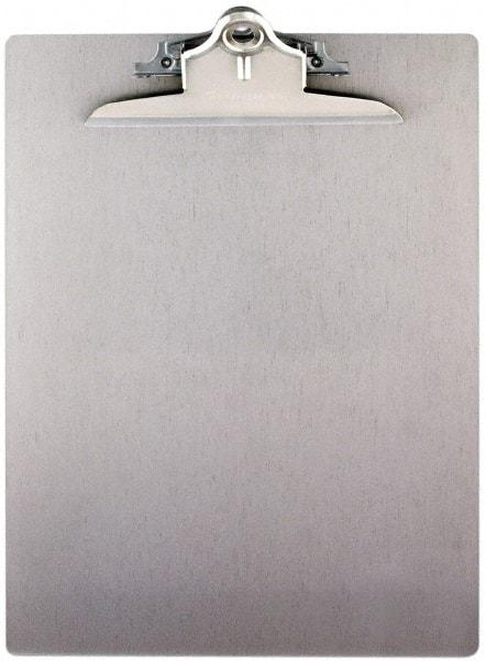 Saunders - 13-1/4 Inch Long x 9 Inch Wide x 1-3/4 Inch High, Clip Board - Silver - USA Tool & Supply