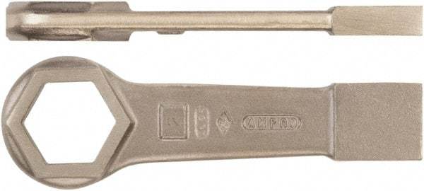 Ampco - 1-1/2" 6 Point Striking Box Wrench - Single End, 8-3/4" OAL, Aluminum Bronze - USA Tool & Supply