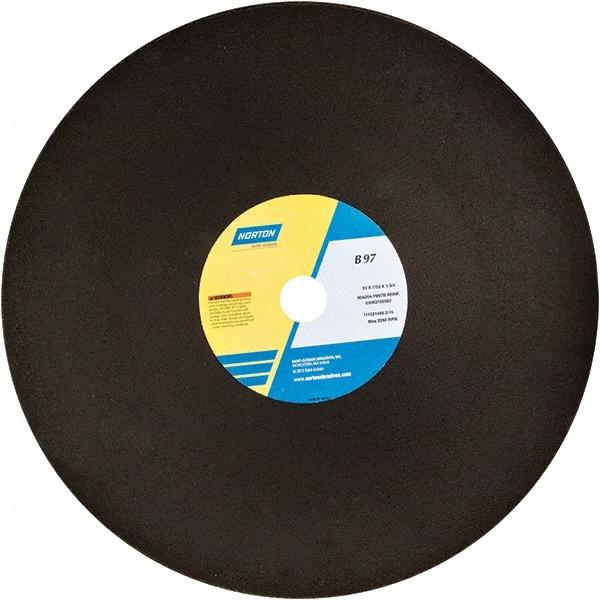 Norton - 24" Aluminum Oxide Cutoff Wheel - 7/32" Thick, 1-3/4" Arbor - USA Tool & Supply