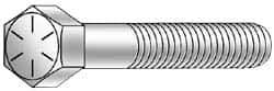 Armor Coat - 1/2-20 UNF, 3-1/2" Length Under Head Hex Head Cap Screw - Partially Threaded, Grade 8 Steel, 3/4" Hex - USA Tool & Supply