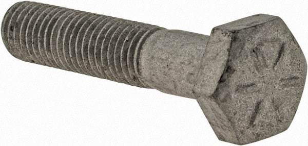 Armor Coat - 1/4-28 UNF, 1-1/4" Length Under Head Hex Head Cap Screw - Partially Threaded, Grade 8 Steel, 7/16" Hex - USA Tool & Supply