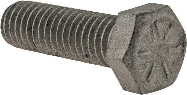 Armor Coat - 3/8-16 UNC, 1-1/4" Length Under Head Hex Head Cap Screw - Fully Threaded, Grade 8 Steel, 9/16" Hex - USA Tool & Supply