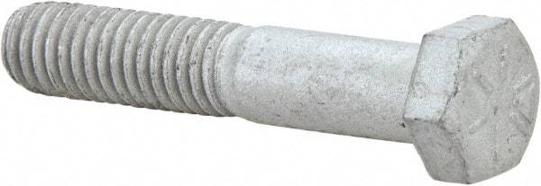 Armor Coat - 3/8-16 UNC, 2" Length Under Head Hex Head Cap Screw - Partially Threaded, Grade 8 Steel, 9/16" Hex - USA Tool & Supply