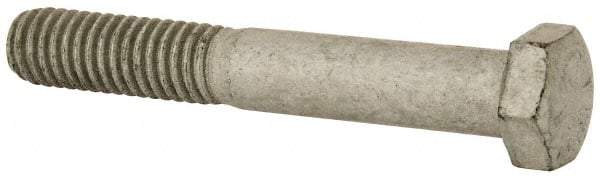 Armor Coat - 3/8-16 UNC, 2-1/2" Length Under Head Hex Head Cap Screw - Partially Threaded, Grade 8 Steel, 9/16" Hex - USA Tool & Supply