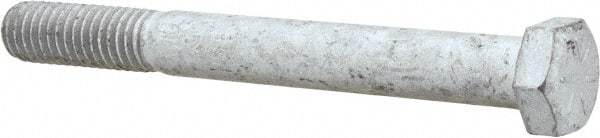 Armor Coat - 3/8-16 UNC, 3-1/4" Length Under Head Hex Head Cap Screw - Partially Threaded, Grade 8 Steel, 9/16" Hex - USA Tool & Supply