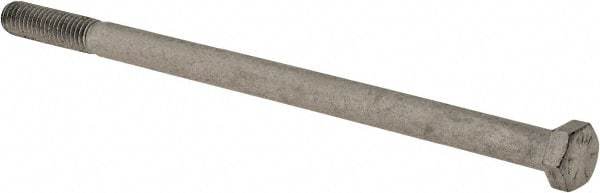 Armor Coat - 3/8-16 UNC, 7" Length Under Head Hex Head Cap Screw - Partially Threaded, Grade 8 Steel, 9/16" Hex - USA Tool & Supply