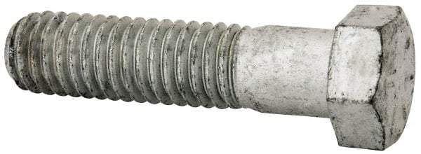 Armor Coat - 7/16-14 UNC, 1-3/4" Length Under Head Hex Head Cap Screw - Partially Threaded, Grade 8 Steel, 5/8" Hex - USA Tool & Supply