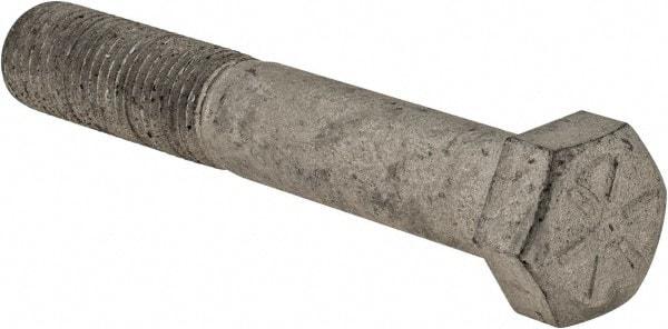 Armor Coat - 7/16-20 UNF, 2-3/4" Length Under Head Hex Head Cap Screw - Partially Threaded, Grade 8 Steel, 5/8" Hex - USA Tool & Supply