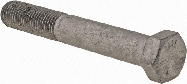 Armor Coat - 7/16-20 UNF, 3" Length Under Head Hex Head Cap Screw - Partially Threaded, Grade 8 Steel, 5/8" Hex - USA Tool & Supply