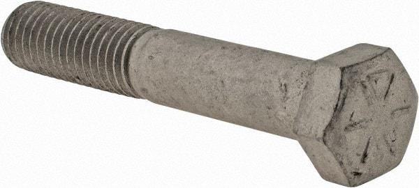 Armor Coat - 1/2-13 UNC, 3" Length Under Head Hex Head Cap Screw - Partially Threaded, Grade 8 Steel, 3/4" Hex - USA Tool & Supply